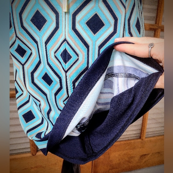 Brand New Michael Kors Sheath Dress, Retro Geometric, Size Medium NWOT - Picture 8 of 11